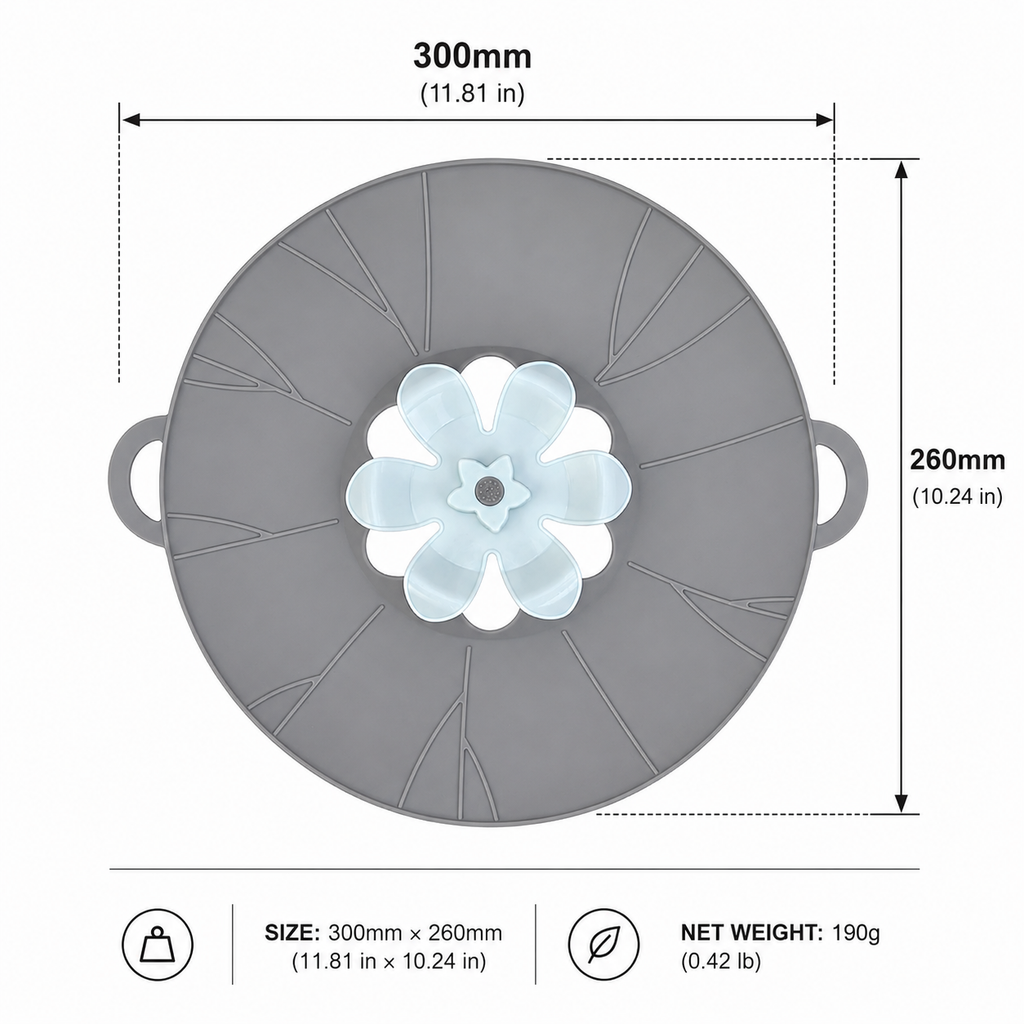 Silicone Anti-Boil Pot Lid