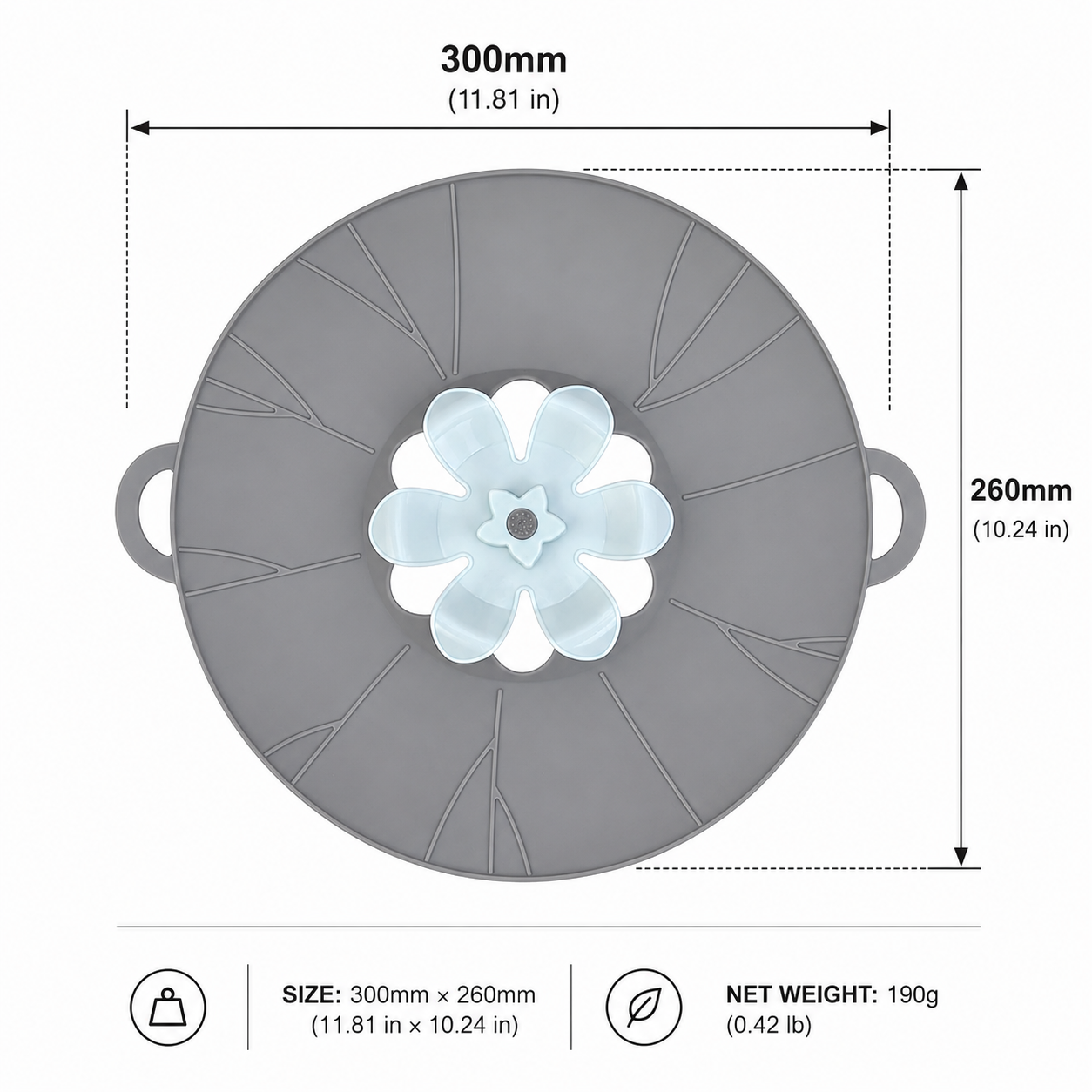 Silicone Anti-Boil Pot Lid