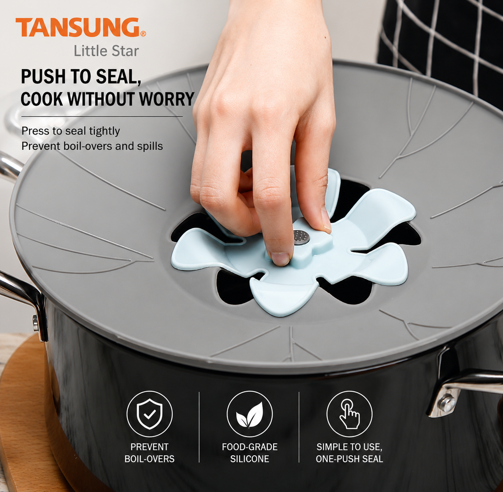 Silicone Anti-Boil Pot Lid