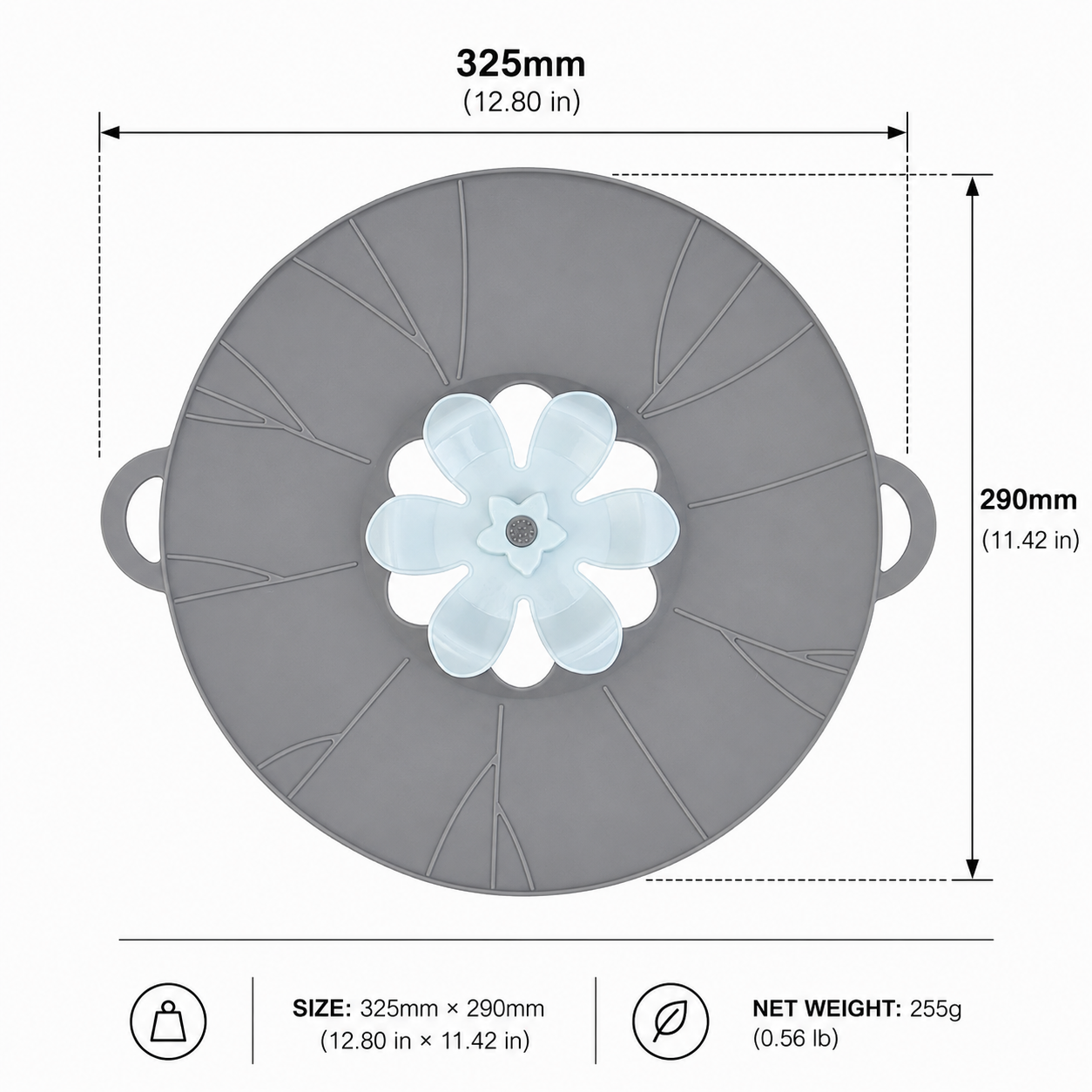 Silicone Anti-Boil Pot Lid