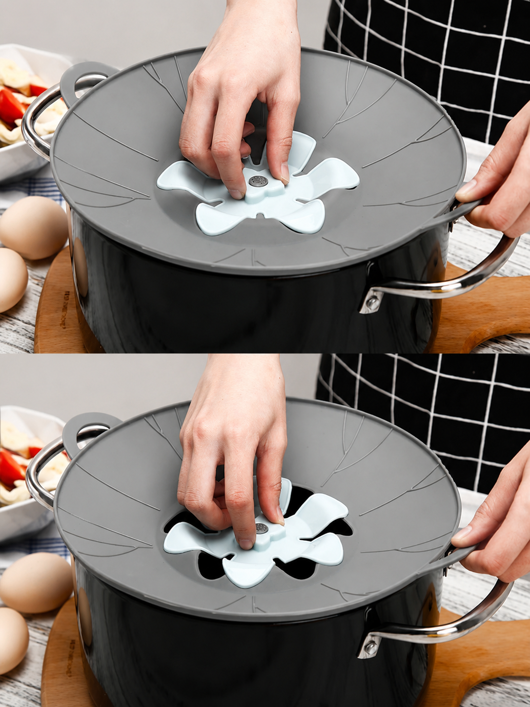 Silicone Anti-Boil Pot Lid