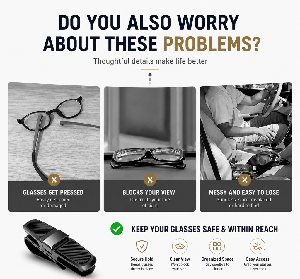 Car Visor Glasses Clip