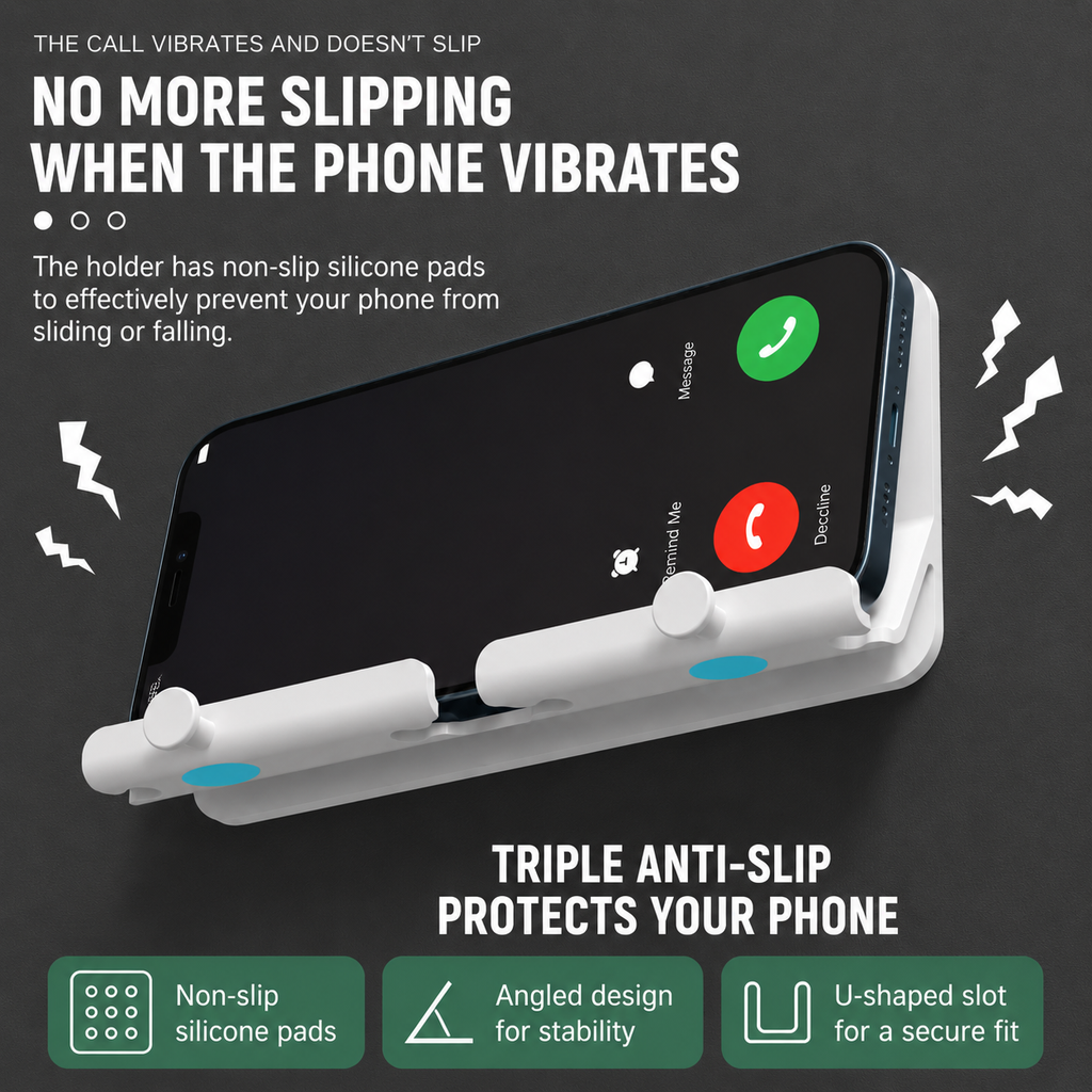 Wall Mounted Phone Charging Holder