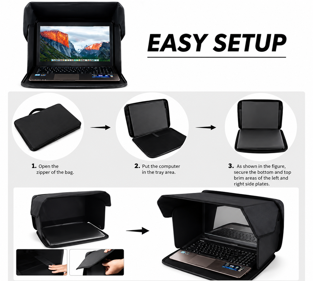 Portable Laptop Privacy Case